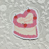 Always Fangirl Heart Cake Sticker