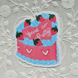 You’re So Pretty Heart Cake Stickers