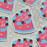 You’re So Pretty Heart Cake Stickers