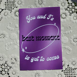 BTS Yet To Come Quote Print