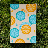 TXT Blue Orangeade Print